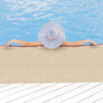 Badematte Weichschaummatte Creme Uni Einfarbig Breite 65cm Meterware