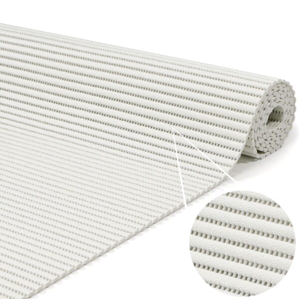 Weichschaummatte Badematte rutschfest Badvorleger Meterware Antirutschmatte Uni Weiß 65cm Breite
