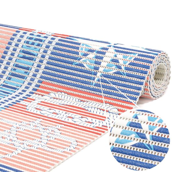 Weichschaummatte Badematte rutschfest Badvorleger Meterware Antirutschmatte Maritim 65cm Breite