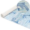 Weichschaummatte Badematte Maritim Delfine Hellblau Breite 65cm Meterware