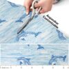 Weichschaummatte Badematte Maritim Delfine Hellblau Breite 65cm Meterware