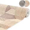 Weichschaummatte Badematte rutschfest Badvorleger Meterware Antirutschmatte 3D Holz Braun/Grau 65cm Breite