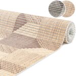 Weichschaummatte Badematte rutschfest Badvorleger Meterware Antirutschmatte 3D Holz Braun/Grau 65cm Breite