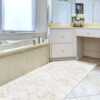 Weichschaummatte Badematte rutschfest Badvorleger Meterware Antirutschmatte Marmor Blau/Beige/Braun/Grau 65cm Breite