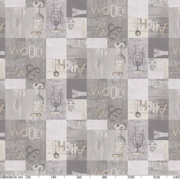 Wachstuchtischdecke Wachstischdecke Industry Wood Look Wachstuch abwaschbar