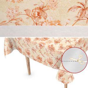 Wachstuch Tischdecke abwaschbar Wachstischdecke Alexandra Beige Outdoor Tischdecke