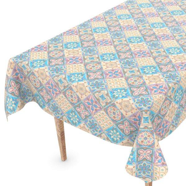 Wachstuch Tischdecke abwaschbar Wachstuchtischdecke Fliesen Buntfarben