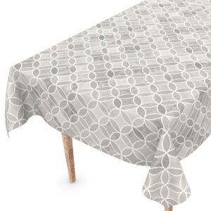 Wachstuch Tischdecke abwaschbar Wachstuchtischdecke Kaleidoskop Grau abwaschbar