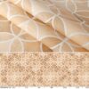 Wachstuch Tischdecke abwaschbar Wachstuchtischdecke Kaleidoskop Beige abwaschbar
