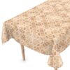 Wachstuch Tischdecke abwaschbar Wachstuchtischdecke Kaleidoskop Beige abwaschbar