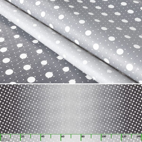 Wachstuch Wachstuchtischdecke Wachstuch Punkte Anthrazit Grau abwaschbar Gartentischdecke Outdoor Tischdecke