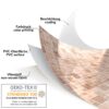 Wachstuch Tischdecke abwaschbar pflegeleicht Wachstuchtischdecke Modern Fliesenoptik Beige
