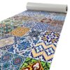 Küchenläufer Isolierend Fliesen Mosaik Mehrfarbig 50cm Breit PVC Teppich