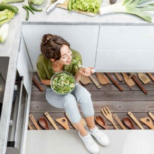 Läufer Küchen Teppich abwischbar Textil + PVC rutschfest Kochen Holz Dielen Braun 50cm Breit