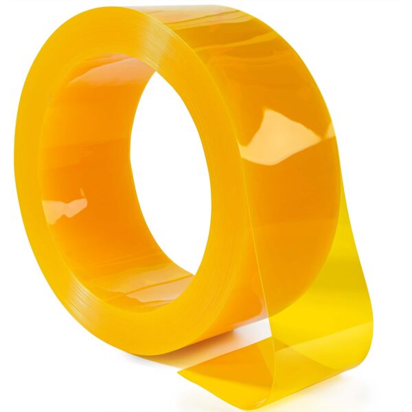 PVC Lamellen Streifenvorhang Lamellenvorhang Gelb Stärke 2mm Breite 20cm