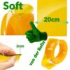 PVC Lamellen Streifenvorhang Lamellenvorhang Gelb Stärke 2mm Breite 20cm