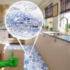 Teppich Küchenläufer Teppichläufer Läufer Flur abwischbar PVC Mirza Azulejos Blau 48cm Breit