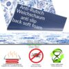 Teppich Küchenläufer Teppichläufer Läufer Flur abwischbar PVC Mirza Azulejos Blau 48cm Breit