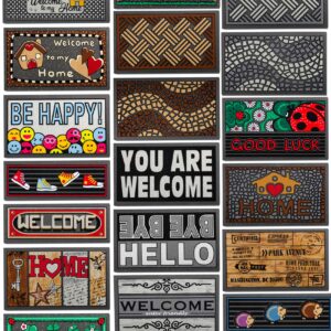 Fußmatte Schmutzfangmatte Gummi Fußabtreter Sauberlaufmatte für außen & innen 25x68cm, 40x68cm