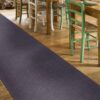 Küchenläufer rutschfest abwischbar Teppich Wilson Anthrazit 65cm Breit