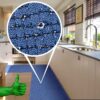 Teppichläufer Küchenläufer rutschfest abwischbar Teppich Wilson Blau 65cm Breit
