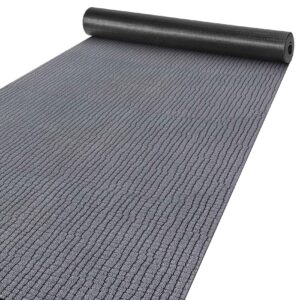 Teppichläufer Küchenläufer rutschfest abwischbar Teppich Wilson Grau 65cm Breit