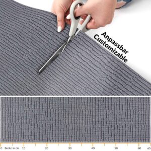 Teppichläufer Küchenläufer rutschfest abwischbar Teppich Wilson Grau 65cm Breit