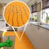 Teppichläufer Küchenläufer rutschfest abwischbar Teppich Wilson Orange 65cm Breit