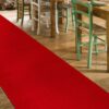Teppichläufer Küchenläufer rutschfest abwischbar Teppich Wilson Rot 65cm Breit