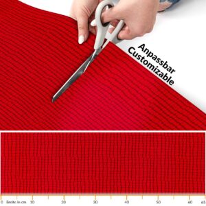 Teppichläufer Küchenläufer rutschfest abwischbar Teppich Wilson Rot 65cm Breit