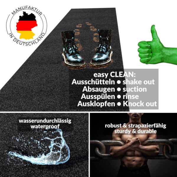 Fußmatte Fußabtreter Schmutzfangmatte Sauberlaufmatte Teppich Läufer Fußabstreifer JUMBO