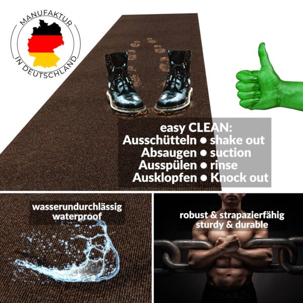 Sauberlaufmatte Teppich Läufer Flur Schmutzfangmatte Fußmatte JUMBO Breite 100cm Meterware
