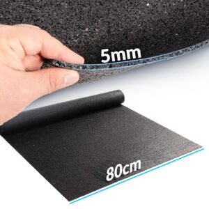 Bautenschutzmatte Antivibrationsmatte Gummigranulatmatte Antirutschmatte 5mm Stark Meterware 80/100cm