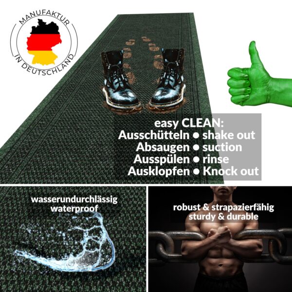 Schmutzfangmatte Teppichläufer Schmutzfangläufer Läufer Flur Meterware Aztek Breite 80cm