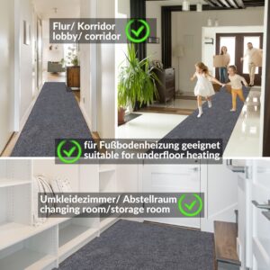 Teppich Läufer Bodenbelag Flurläufer Teppichboden Schmutzfangläufer Meterware Breite 100cm