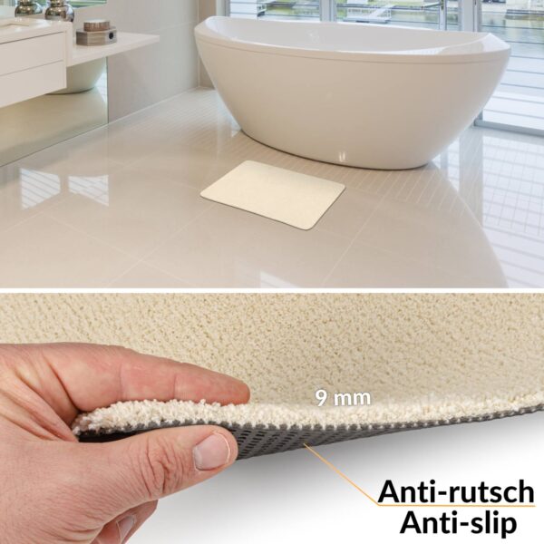 Teppich Wohnzimmer Kurzflor Designer Teppichläufer Uni einfarbig – auch als Badematte Breite 100cm