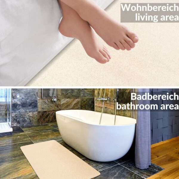 Teppich Wohnzimmer Kurzflor Designer Teppichläufer Uni einfarbig – auch als Badematte Breite 100cm