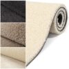 Teppich Wohnzimmer Kurzflor Designer Teppichläufer Uni einfarbig – auch als Badematte Breite 100cm