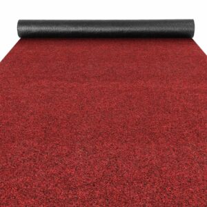 Teppichläufer Sauberlaufmatte Schmutzfangläufer Fußmatte Läufer Flur Eingang POET Breite 100cm Rot – 1000x100cm