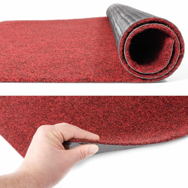 Teppichläufer Sauberlaufmatte Schmutzfangläufer Fußmatte Läufer Flur Eingang POET Breite 100cm Rot