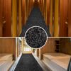 Läufer Flur Teppichläufer Sauberlaufmatte Schmutzfangmatte Fußmatte Eingang POET Breite 100cm Schwarz