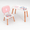 Kinder Stuhl und Tisch Set mit Motiv Cute Girls Weiß