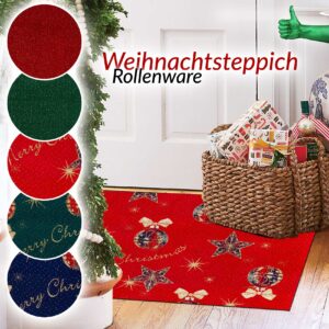 Weihnachtsteppich Weihnachtsfußmatte Teppichläufer Weihnachten Flurläufer auch als Dekoration