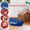 Weihnachtsteppich Weihnachts Fußmatte Wohnzimmer Küche rutschfest Teppich Weihnachten Türmatte 50×80 cm