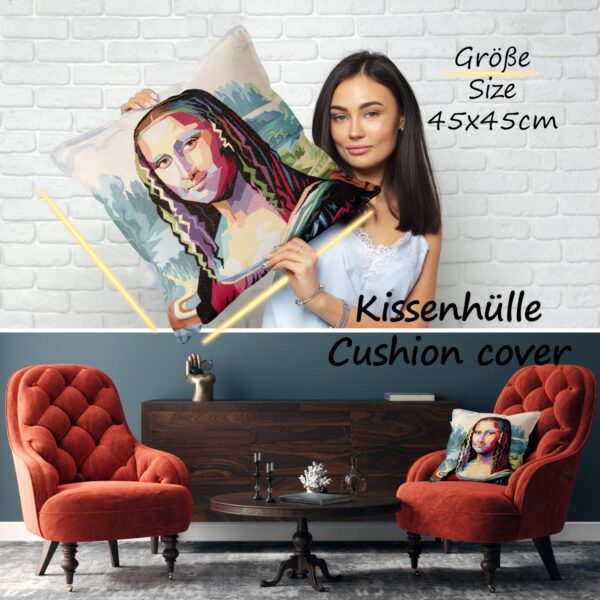 Dekokisse Kissenbezug Kissenhülle Sofakissen mit / ohne Füllung Jacquard Gobelin Promis 45x45cm