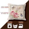 Dekokissen Kissenbezug Kissenhülle Sofakissen 45x45cm Gobelin Vintage Blumen Tiere