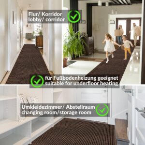 Schmutzfangmatte Fußmatte Teppich Läufer Flur Sauberlaufmatte einfarbig Mischa Breite 100cm