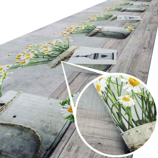 Küchenläufer waschbar Textil + PVC Küchenteppich rutschfest Sprinty Camomilla Grau 50cm Breit