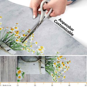 Küchenläufer waschbar Textil + PVC Küchenteppich rutschfest Sprinty Camomilla Grau 50cm Breit