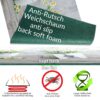 Küchenläufer waschbar Textil + PVC Küchenteppich rutschfest Sprinty Camomilla Grau 50cm Breit